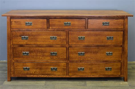 Mission 9 Drawer Dresser Michaels Cherry Mc A — Crafters And Weavers