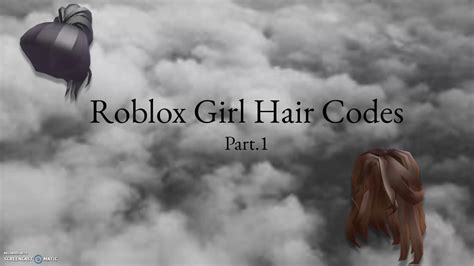If you want to customize your character with free codes, check this article to help you. Roblox Girl Hair Codes - YouTube