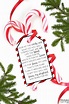 The Legend of the Candy Cane Poem - Free Printable Gift Tag for ...