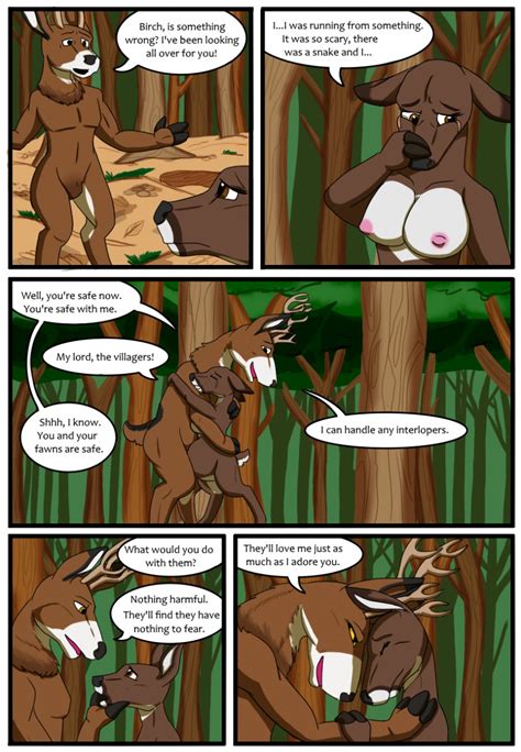 Rule 34 Anthro Breasts Cervine Comic Deer Female Forest Mammal Nighjilax Pregnant Tree 2547325