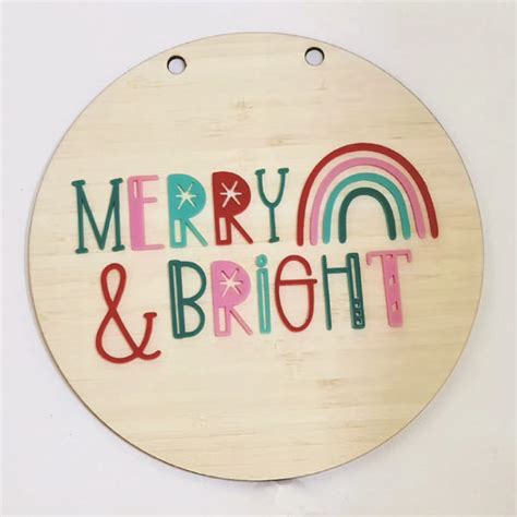Christmas Merry And Bright Plaque Sweetheart Creative