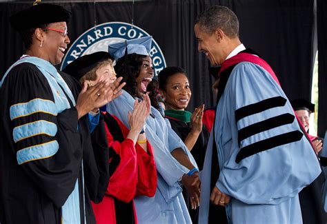 in graduation speech to women obama leaps into gender gap the new york times