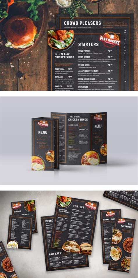 Carta restaurant brewery restaurant restaurant branding bar layout soul food menu sport bar design food design web design bar pub. Playmakers Sports Bar Menus | Pizza menu design, Food menu ...