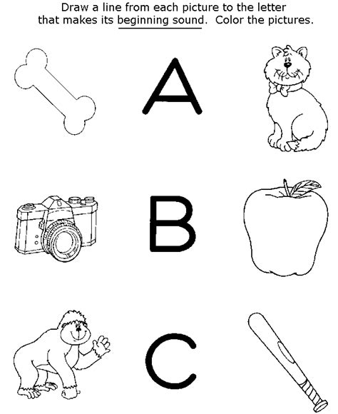 Printable Preschool Activity Worksheets 01