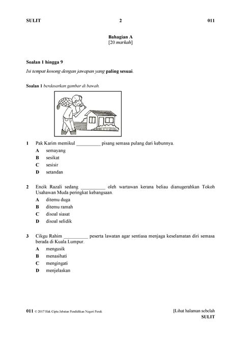 44 Contoh Soalan Bahagian B Bahasa Melayu Upsr PNG Upsrgallery