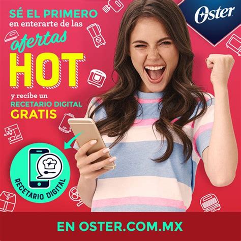 Promo Oster Hot Sale 2021 Recetario Digital Gratis
