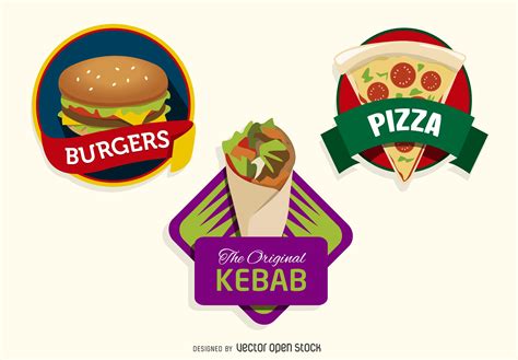 Taste that makes you go ummmmmmm. Kit containing 3 fast food logos. It features Burgers ...