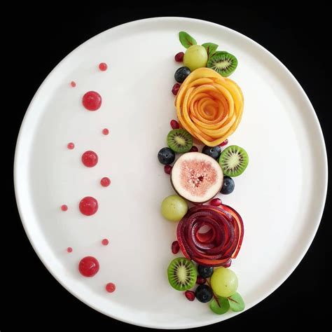 Fruit Salad🥝 Food Plating Fancy Food Presentation Fruit Carving