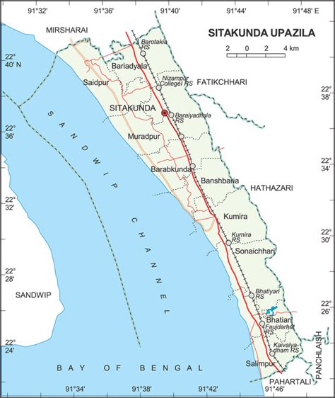 Map Of The Study Area Sitakunda Chittagong Bangladesh Download