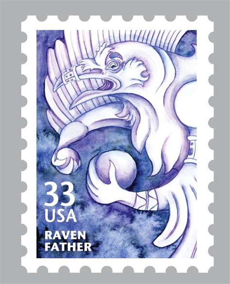 Inuit Myth Stamps Raven Picture Inuit Myth Stamps Raven Image