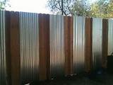 Wood Fence Using Existing Metal Posts Photos