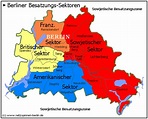 Die Sektoren-Einteilung Berlins ab August 1945 | Berlin, Berliner mauer ...