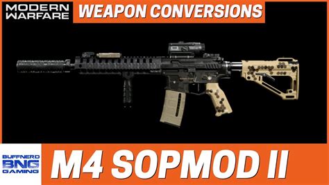 M4 Sopmod Block Ii Weapon Conversion Call Of Duty Modern Warfare