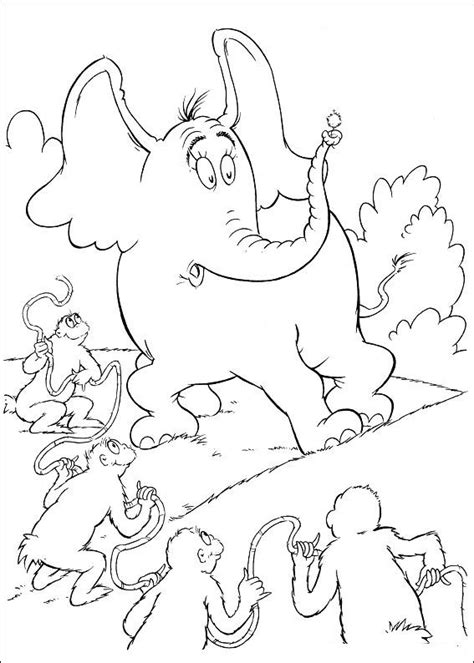 Horton coloring pages to download and print for free
