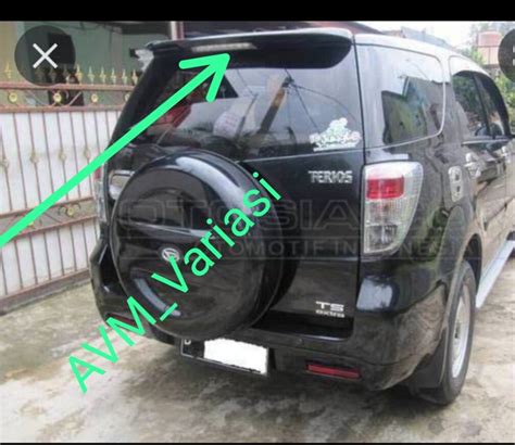 Spoiler Toyota Rush Dayhatsu Terios Lama Model Trd Sudah Ada Lampu