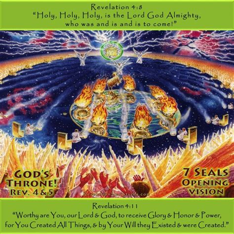 Gods Throne Revelation 4 And 5 7 Seals Opening Heavenly Vision