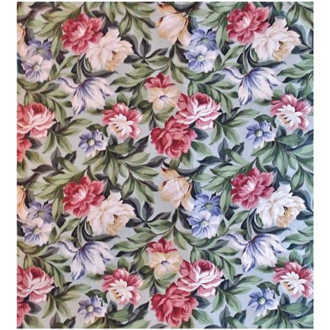 23 Yards Chintz Fabric Saison Floral Flowers from coyotemoonantiques on Ruby Lane