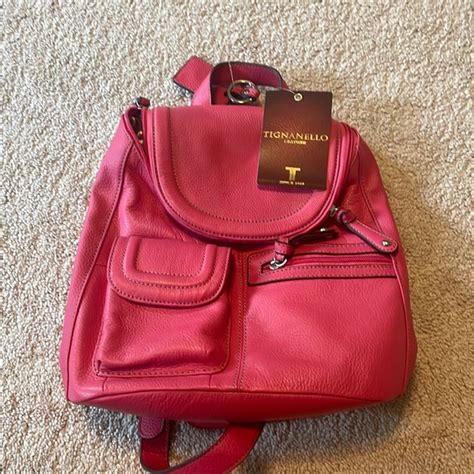 Tignanello Bags New Tignanello Leather Pink Backpack Poshmark