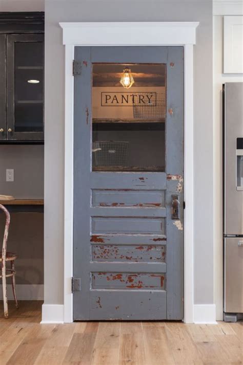 This plan makes doors for 6.6' barn door hardware with an 8ft ceiling. Rustic farmhouse pantry door...always wanted a door in our ...