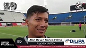 #GolsportFinalSudamericana Entrevista a Alan Steven Franco Palma ...