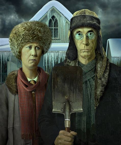 American Winter Gothic By Funkwood On Deviantart American Gothic