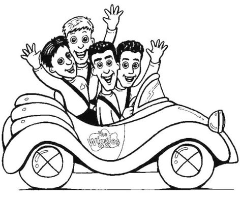 Epic Wiggles In The Car Coloring Page Cars Coloring Pages Cartoon