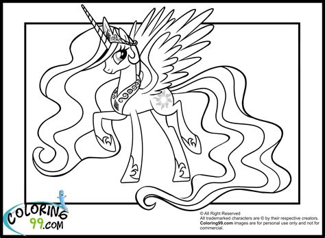 My little pony coloring pages princess celestia. My Little Pony Princess Celestia Coloring Pages | Team colors