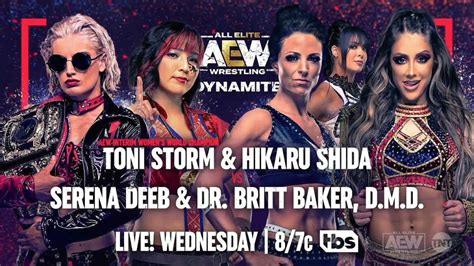 Womens Tag Team Match Set For 914 Aew Dynamite Updated Card