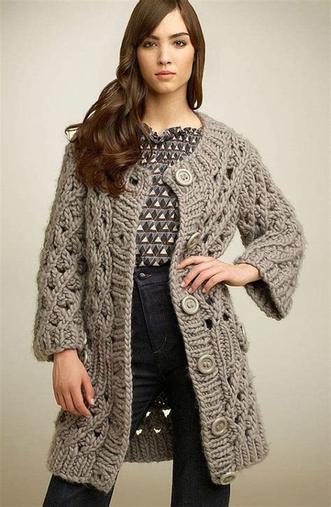 Hand Knit Women S Coat Aran Women S Jacket Women Hand Chunky Sweater Cardigan Mohair Sweater