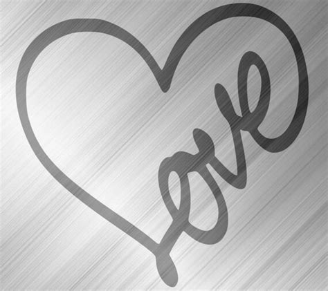 Love Heart Svg Dxf Vector Art Digital Download Laser Etsy Finland