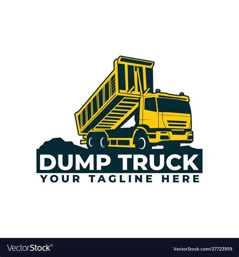 Dump Truck Logo Royalty Free Vector Image Vectorstock