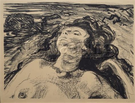 Liggende halvakt Lying half nude I Munch Edvard O Væring