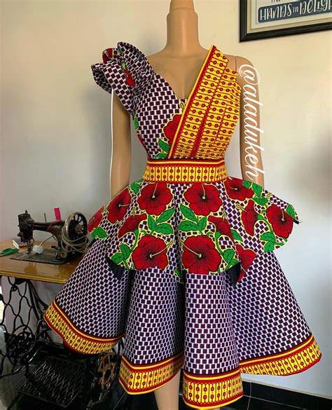 Ankara Short Flare Gowns Designs Be In Trend With This 70 Styles