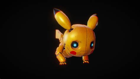 Robot Pikachu Run Cycle Buy Royalty Free 3d Model By Rarecollectibles