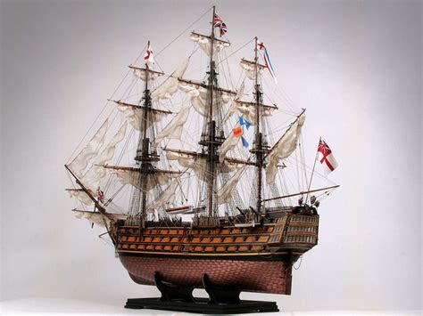 The Ship Model Of Hms Victory In The Scale Of 1100 From The Kit Of The