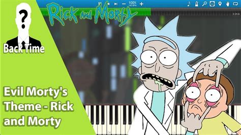 Evil Mortys Theme Rick And Morty Piano Cover Sheets And Midi Youtube