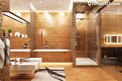 14 Inspirasi Desain Kamar Mandi Yang Nyaman Dan Modern