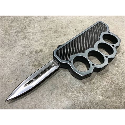 Carbon Fiber Otf Knuckle Knife Midtech Knives