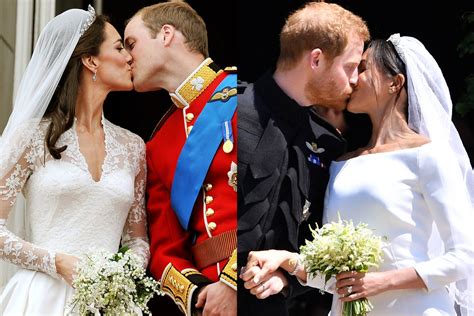 Meghan Markle And Kate Middleton Wedding Comparison Photos