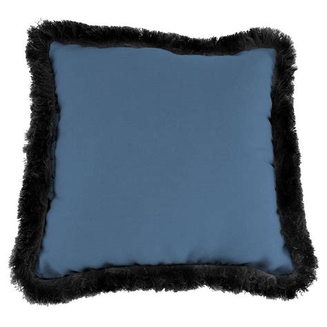 Martha Stewart Living Charlottetown Washed Blue Outdoor Throw Pillow 2
