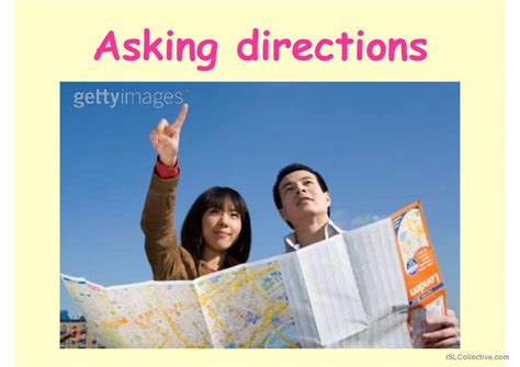 Asking For Directions General Readin English Esl Powerpoints