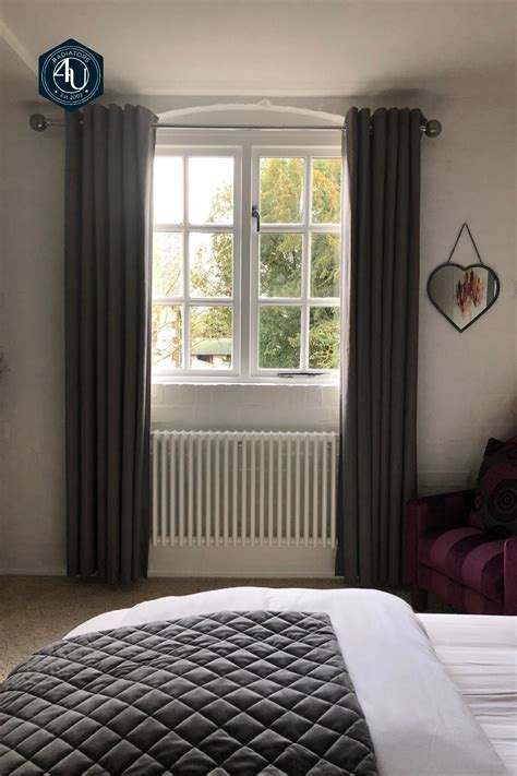 White Column Radiator Under Bedroom Window | Column radiators, Radiator