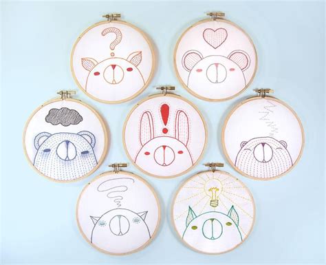19 Sweet And Cute Embroidery Patterns