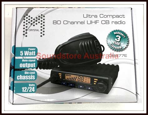 Brand New Crystal Db477e Uhf 80 Channel Radio 5 Watt And 3 Db Uniden