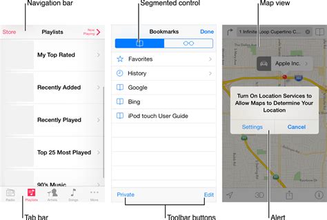 iOS Human Interface Guidelines: iOS App Anatomy | Ios human interface guidelines, Human ...