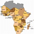 Sub Saharan Africa Political Map - Tour Map