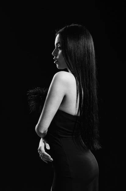 Premium Photo Elegant Sexy Woman Black Friday Advertising Beauty