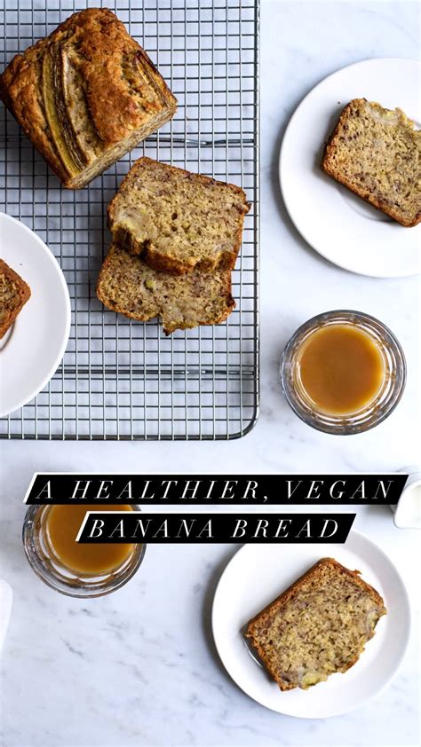 A Healthier Banana Bread | Recipe in 2021 | Vegan banana bread, Healthy banana bread, Vegan banana