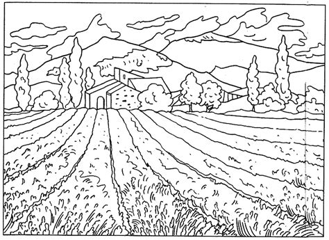 Drawing Landscape #165768 (Nature) – Printable coloring pages