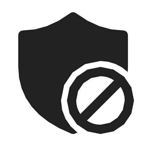 Shield Prohibited Vector Svg Icon Svg Repo